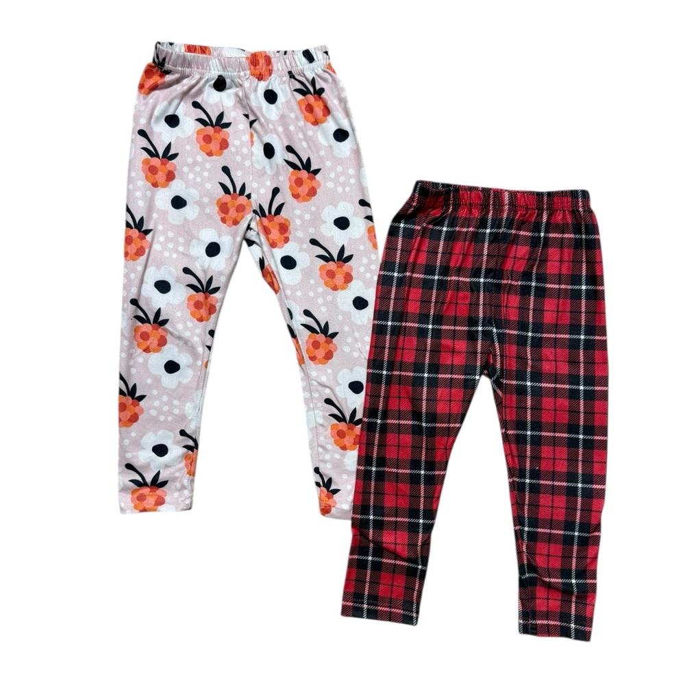 Toddler Baby Girl Festive Leggings Bundle Lot | 2T